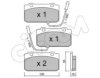 CIFAM 822-040-2 Brake Pad Set, disc brake